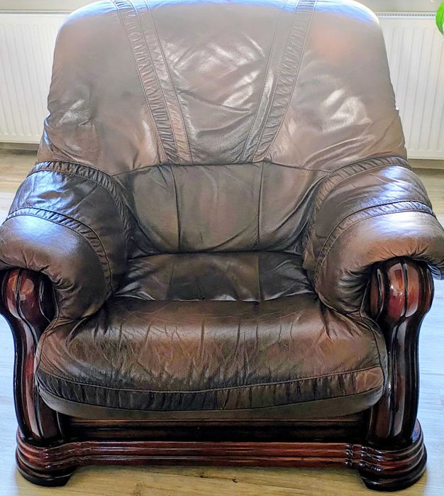 Zestaw mebli holenderskich 3,2,1 plus puf