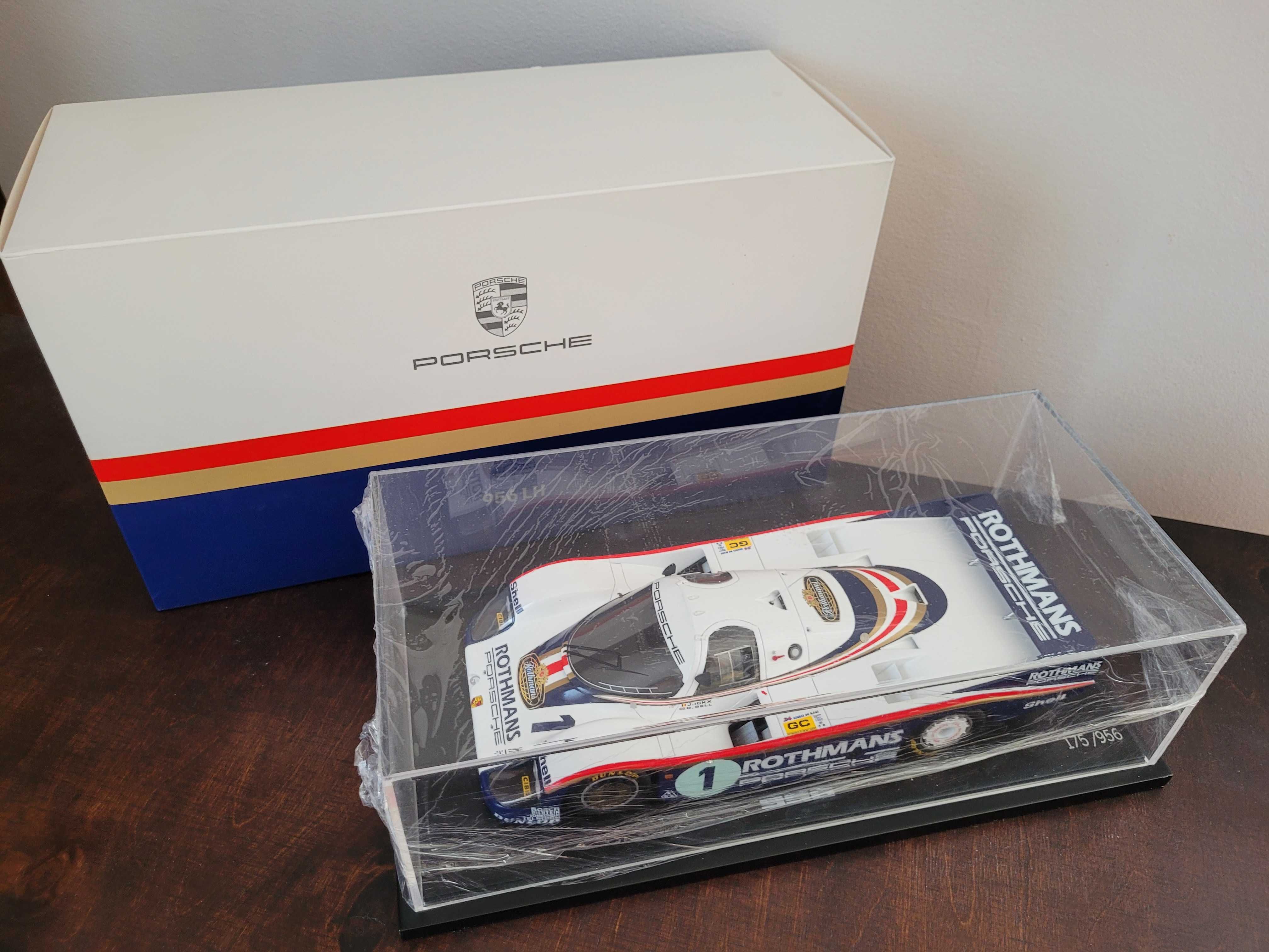 Porsche 956 1:18 zwycięzca Le Mans z salonu Porsche, Limitowany.