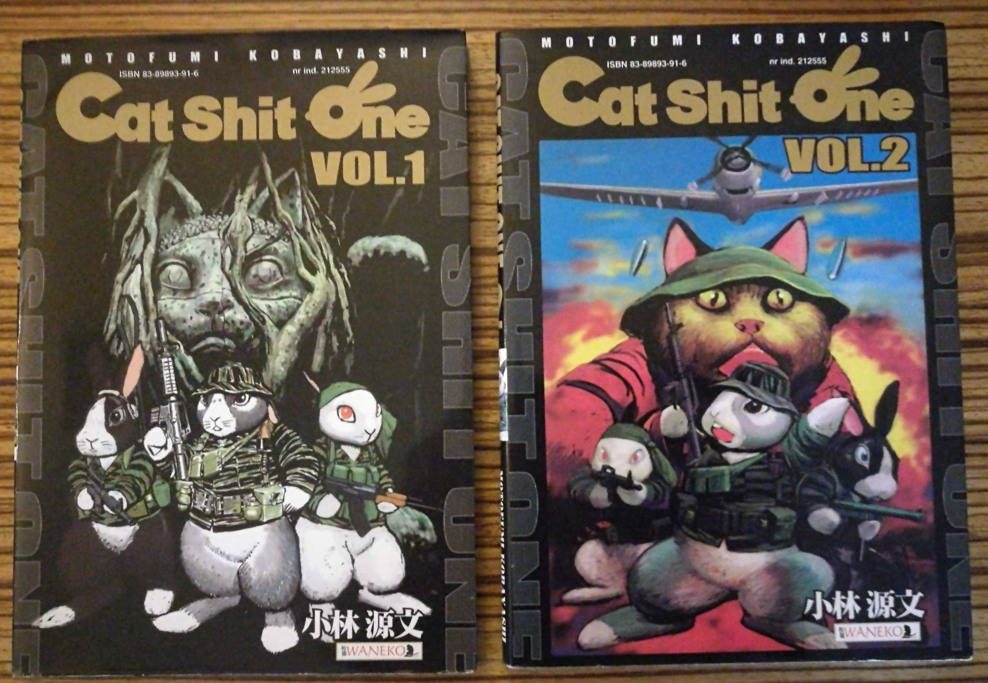 Cat Shit One vol.1 i vol.2  manga Kobayashi stan bdb cena za komplet