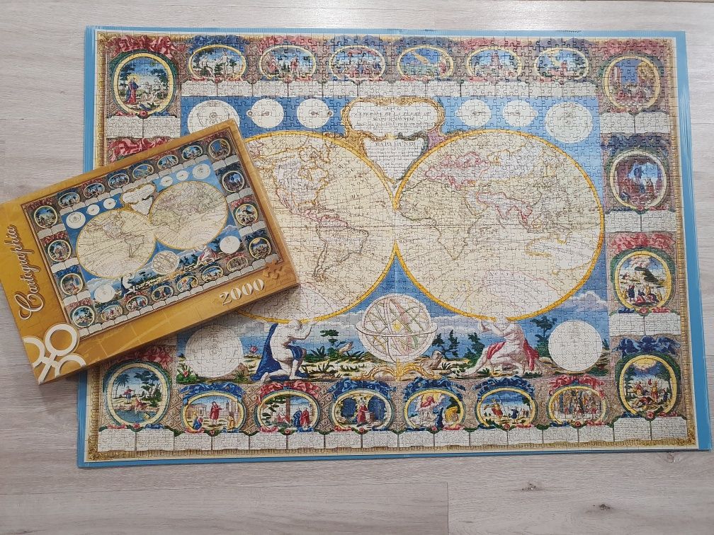 Puzzle Trefl, Mapa Ziemi 1788, 2000 el.