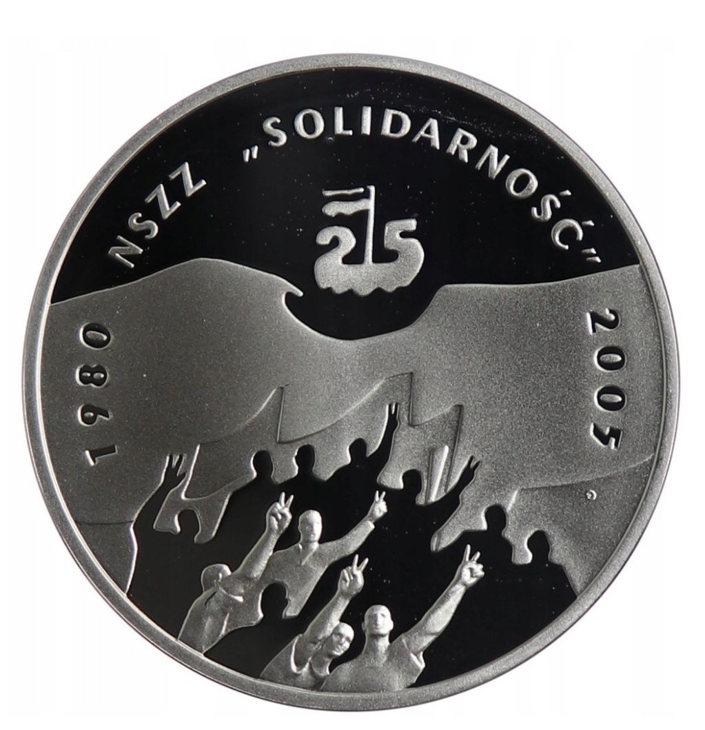 Moneta kolekcjonerska 10 złotych 25-lecie NSZZ „Solidarność”