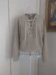 Camisola malha quente | bege | H&M | Tamanho XS grande
