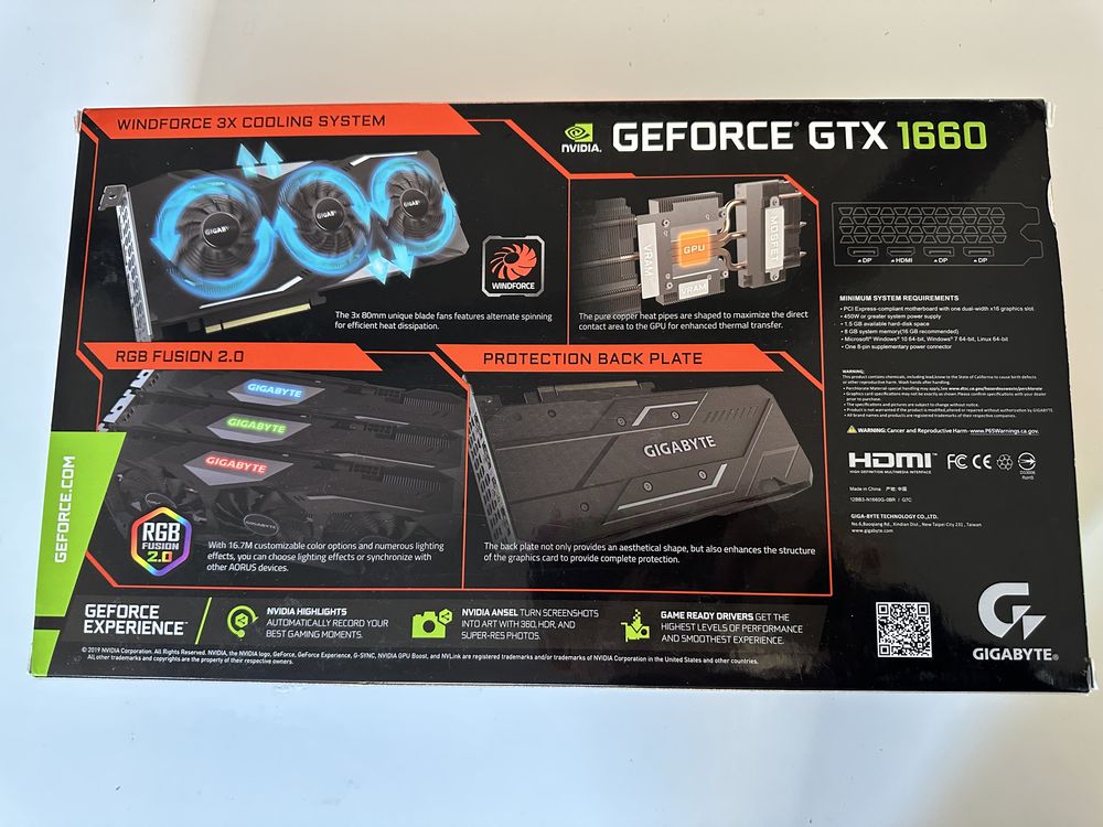 Karta graficzna Gigabyte GTX1660 6gb