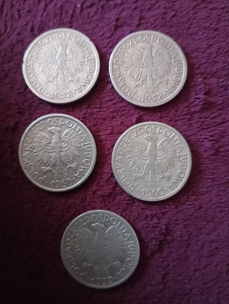 Sprzedam monety 2zl z lat 1958/59/60