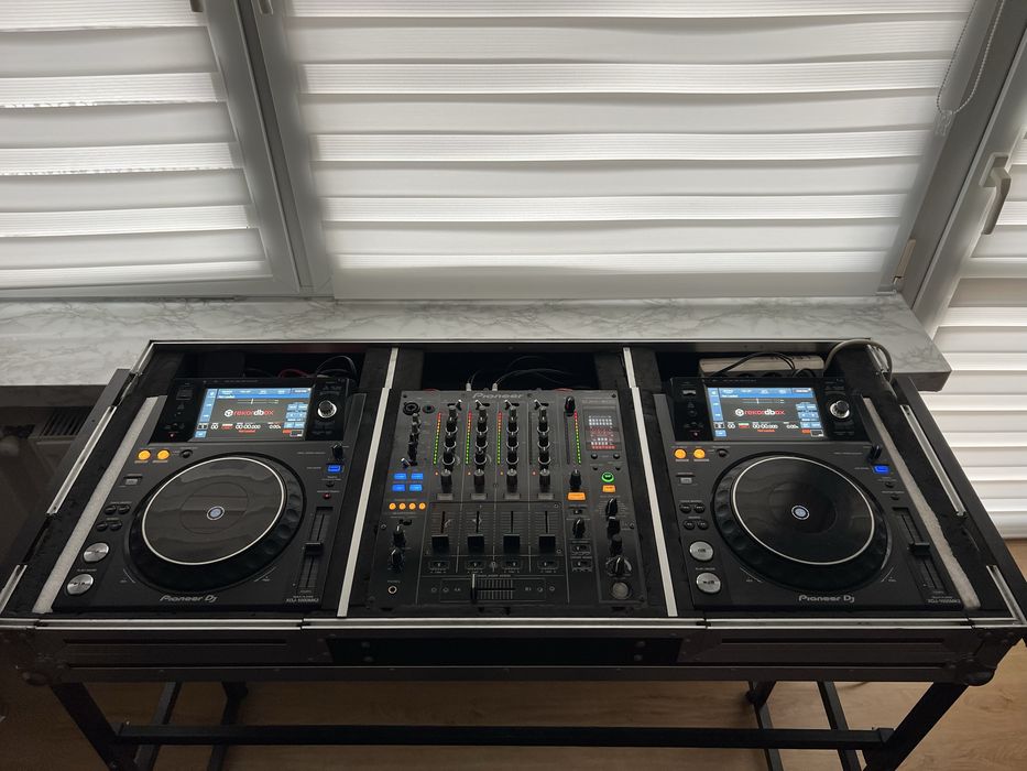 Konsola Pioneer 2x XDJ 1000 mk2 + DJM 800 + case + okablowanie