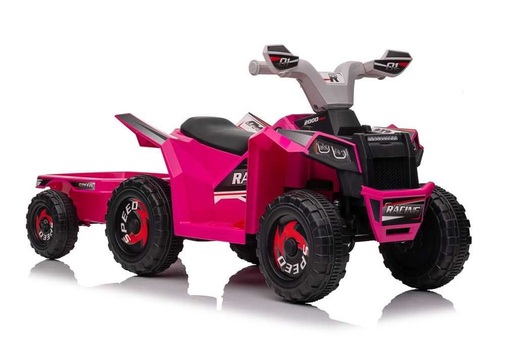 Autko na akumulator QUAD Z PRZYCZEPĄ auto jeździk pojazd elektryczny