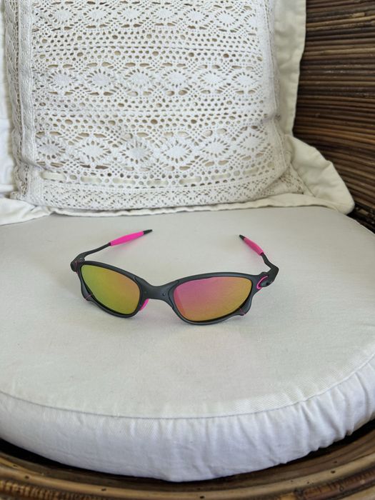 Óculos juliet cinza e rosa (metal)