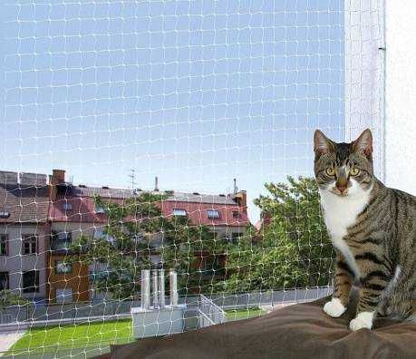 Trixie Transparentna siatka ochronna na okno lub balkon dla kota 8x3m