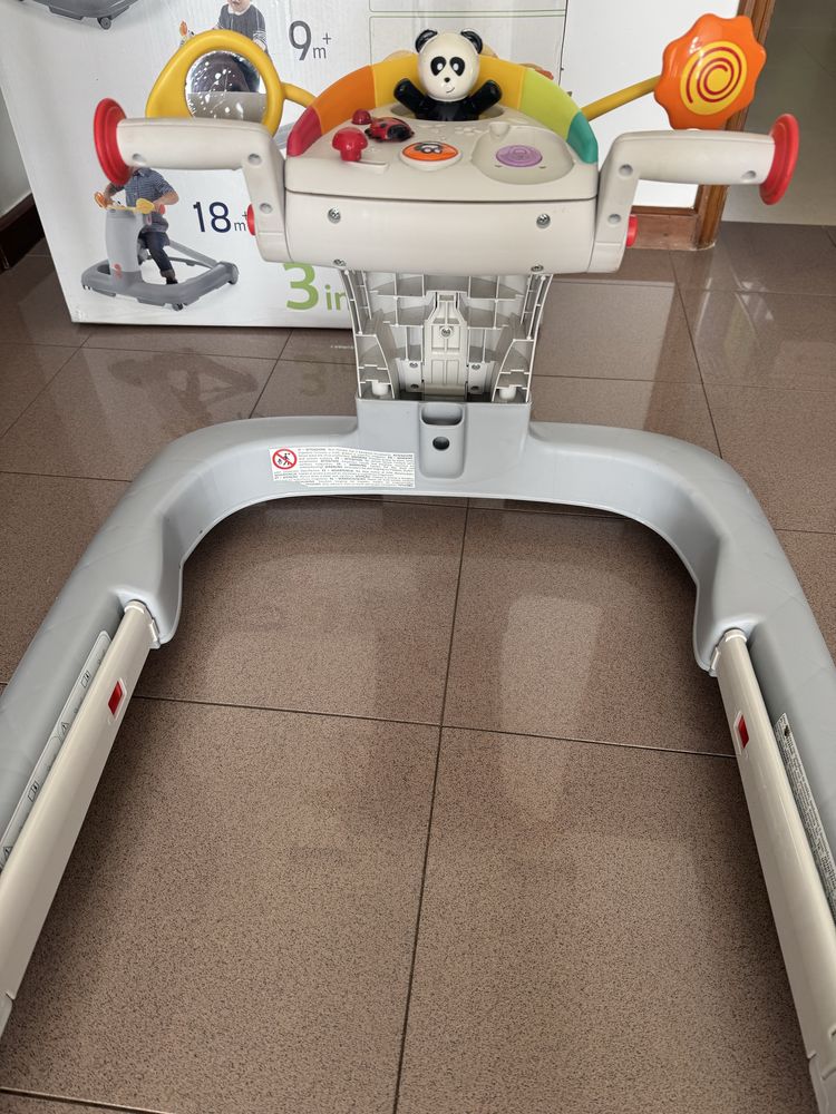Chicco - Andarilho para bebé 1-2-3 cinzento