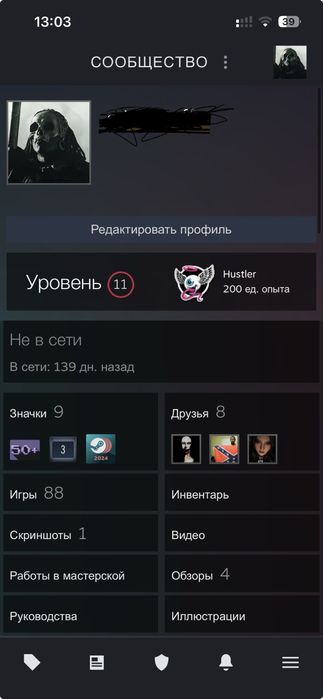 Жирный аккаунт в стим