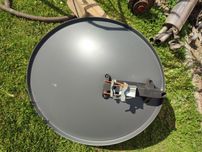 Antena satelitarna, konwerter, uchwyt