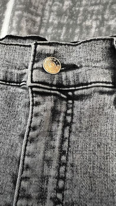 Mugler Structured Contrast Panel Jeans