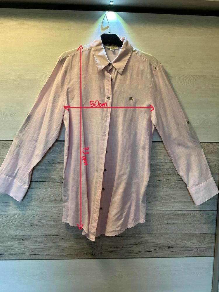 Różowa damska koszula Burberry Brit