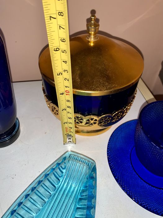 Ваза сухарница  креманки селедочница чашки кобальт