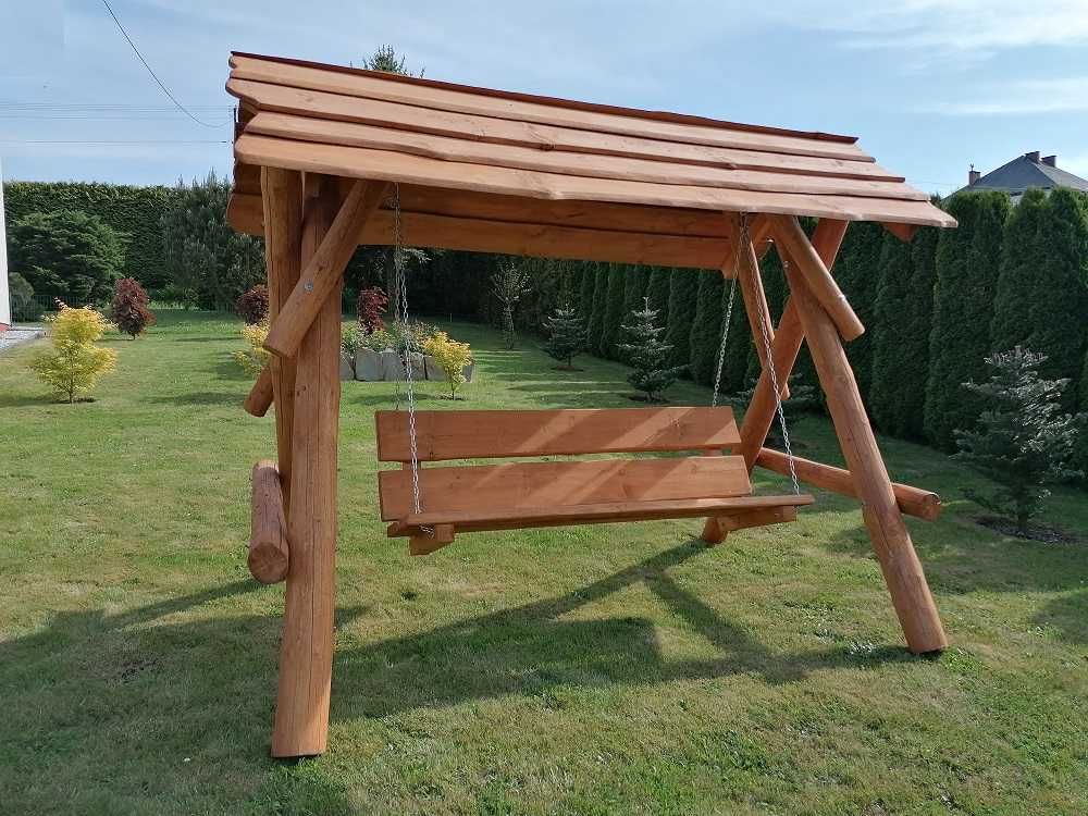 Meble Ogrodowe Huśtawka Ogrodowa Z Bali Huśtawka Drewniana