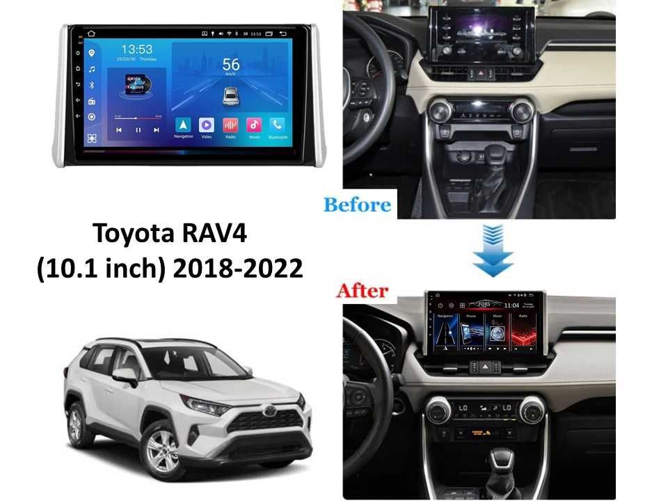 Штатная магнитола FS 1 LITE для Toyota RAV4 (1+32Gb, 10") 2018-2022