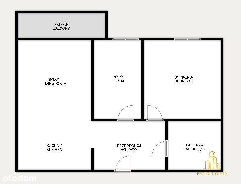 Banacha 10A,Prądnik Biały| 3 pokoje, balkon, klima