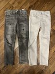 Spodnie jeansowe 2szt 134