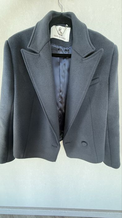 Вкорочене пальто Rich Blend з вовни та кашеміру