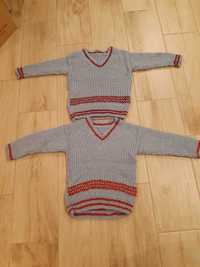 Sweter dla chłopca komplet 2 szt bliźniaki