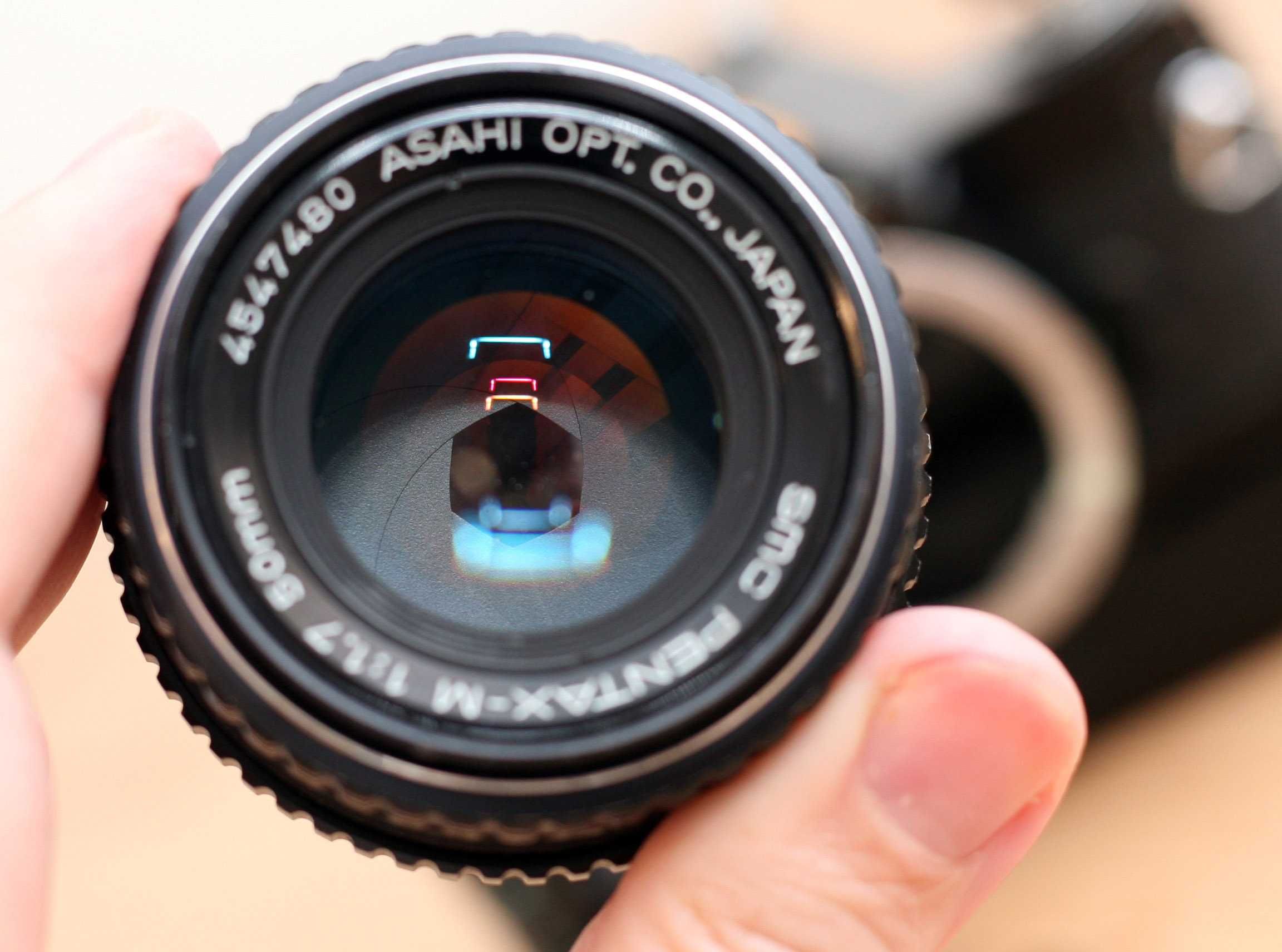 Pentax MX + ob. SMC Pentax-M 1.7/50 + winder MX