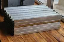Aluminiowe blachy do pieczenia bagietek (7 sztuk)