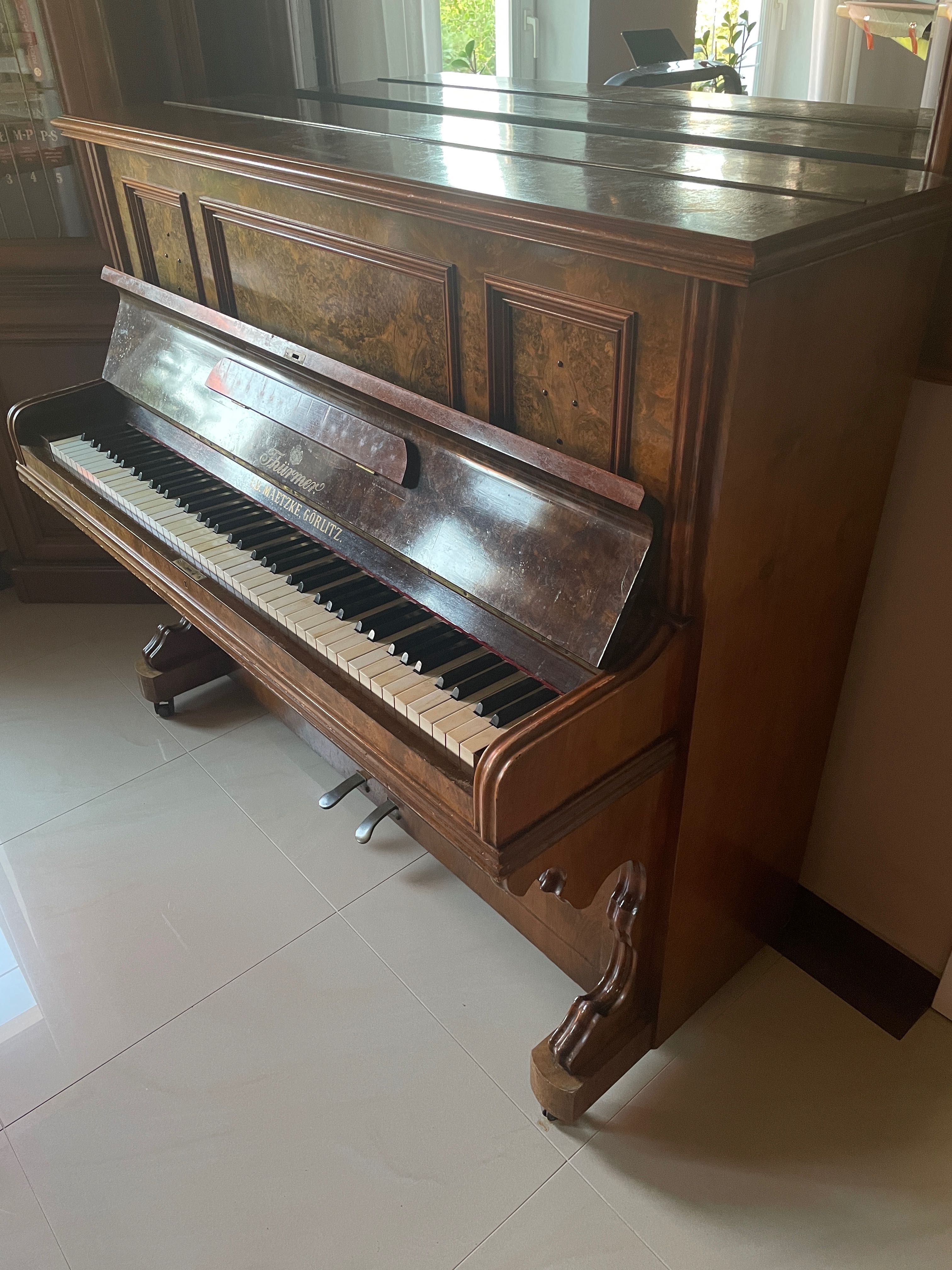 Niemieckie pianino Thürmer / E.D. Maetzke (Görlitz)