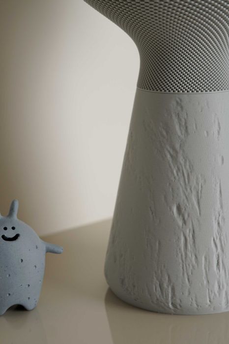 Lampa stołowa CALIZ M - szary kam./szary - polska produkcja