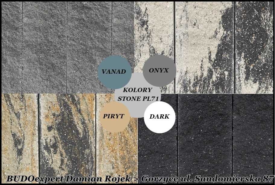 Palisada betonowa łupana JONIEC STONE PL71  wysokość 71cm !!