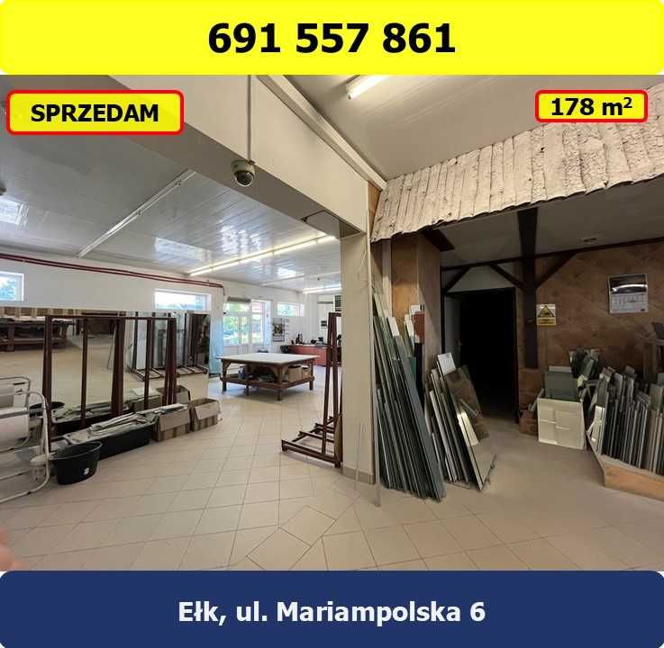 Sprzedam budynek handlowo-usługowy- Ełk, ul. Mariampolska 6