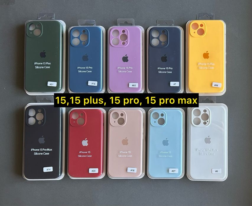 Чохол Silicone case Full Camera IPhone 15 pro max захист камери айфон
