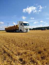Transport slomy materiałów sypkich plodów rolnych