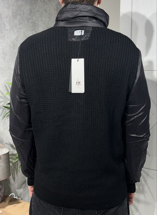 Куртка кардиган C.P. Company Merino Knit Wool Hybrid Hooded Down