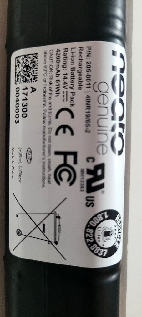 Akumulator Li-ion 4200mAh 61Wh dla robota Neato  D3,D4,D5,D6,D7