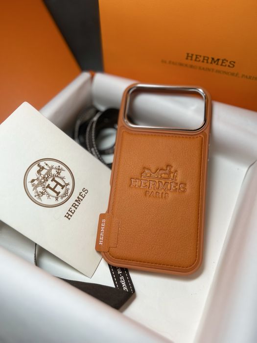 Чохол чехол Hermes Iphone case 17 pro max преміум якість пакування для