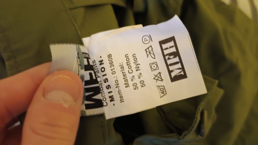 MFH Mission spodnie bojówki taktyczne - Rozmiar M (Army Olive)