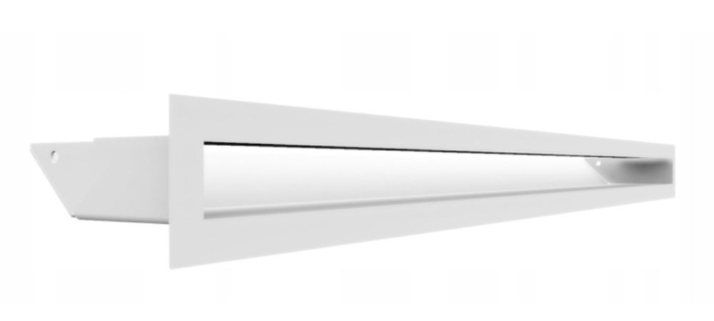 Kratka kominkowa wlotowa wylot z kominka kratki luft biała 60x800 6x80