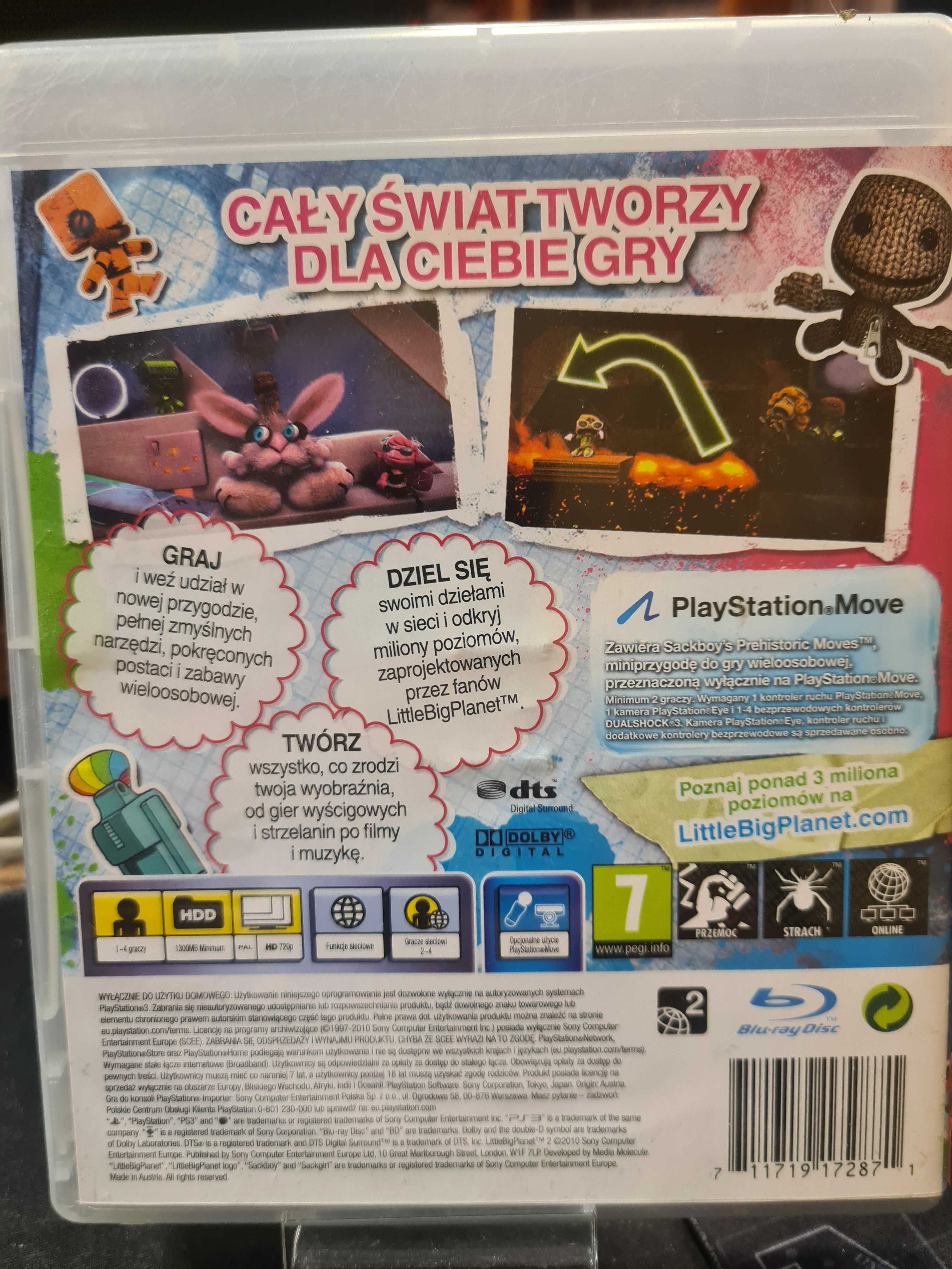 LittleBigPlanet 2 PS3, Sklep Wysyłka Wymiana