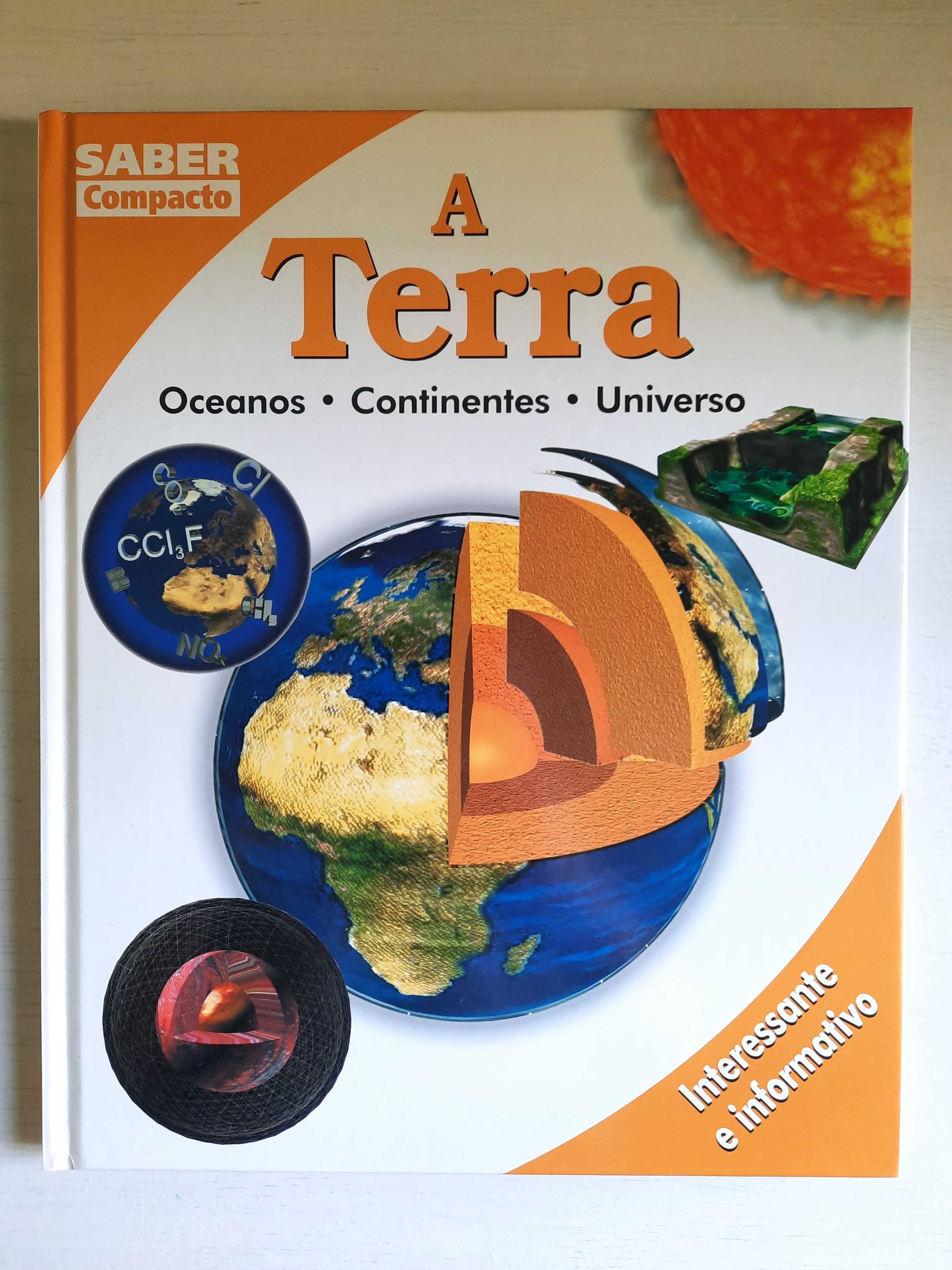 Livros sobre o Universo; a Terra e o Corpo Humano para crianças