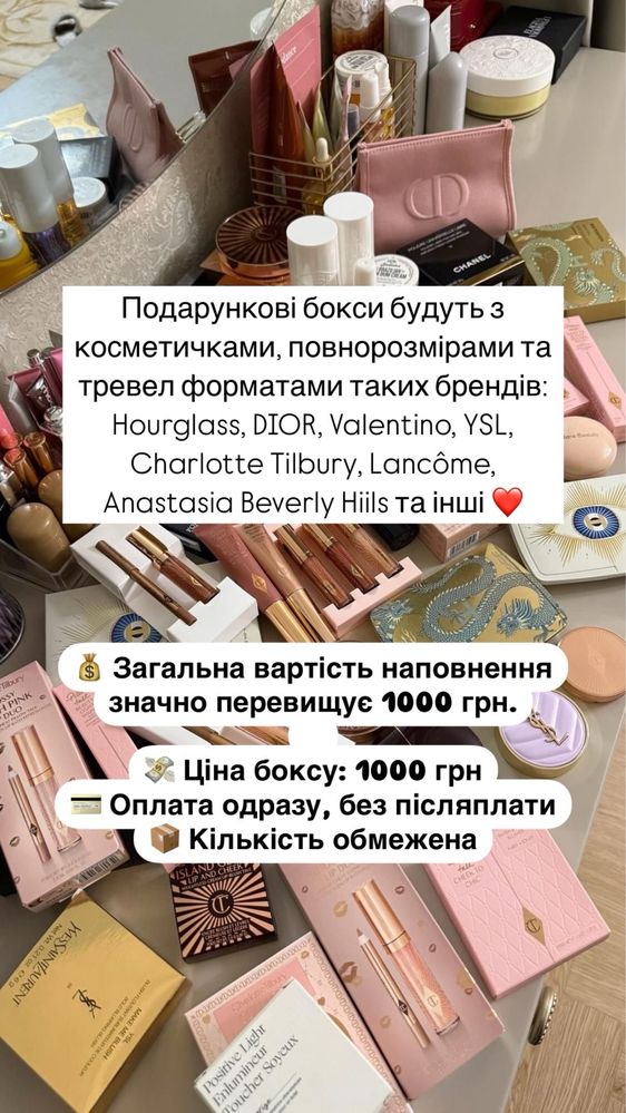 Секретний бокс люксової косметики