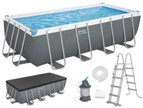 Каркасний басейн Bestway Frame Pool 488x244x122cm 9in1 56671