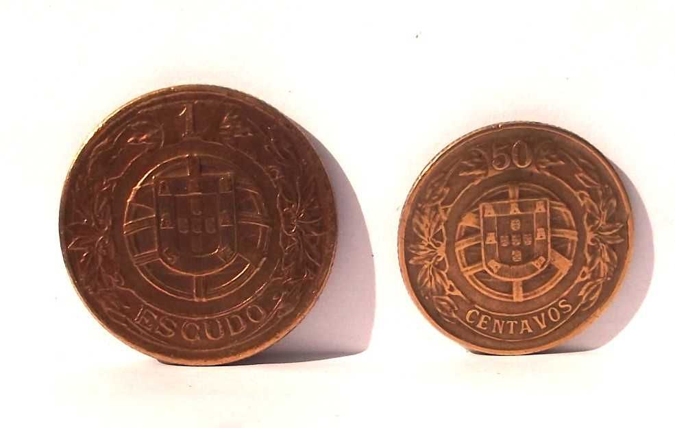 2 Moedas Bronze- alumínio de 1924 e 1926