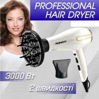 Фен для сушіння волосся Promotec PM-2305 3000W з дифузором