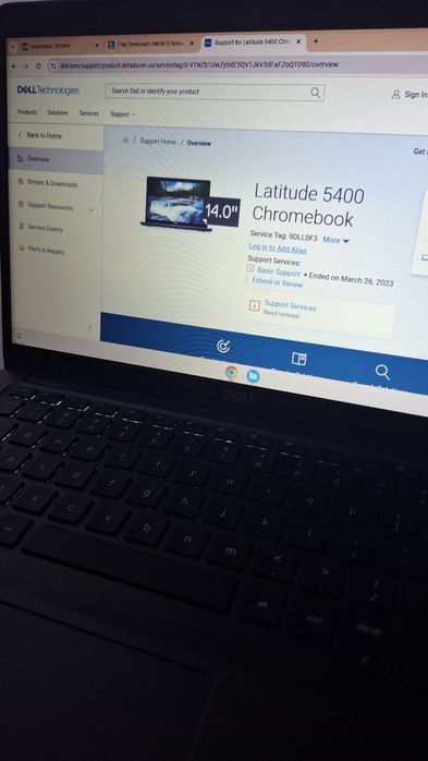 Dell Chrome OS latitude 5400 14" i3 8145u 4 ram 128 ssd st: 9DLL0F3