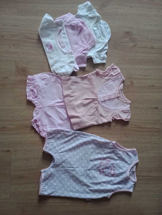 68 kombinezon zima kurtka jesień wiosna NOWE 3szt ramper sukienk pajac