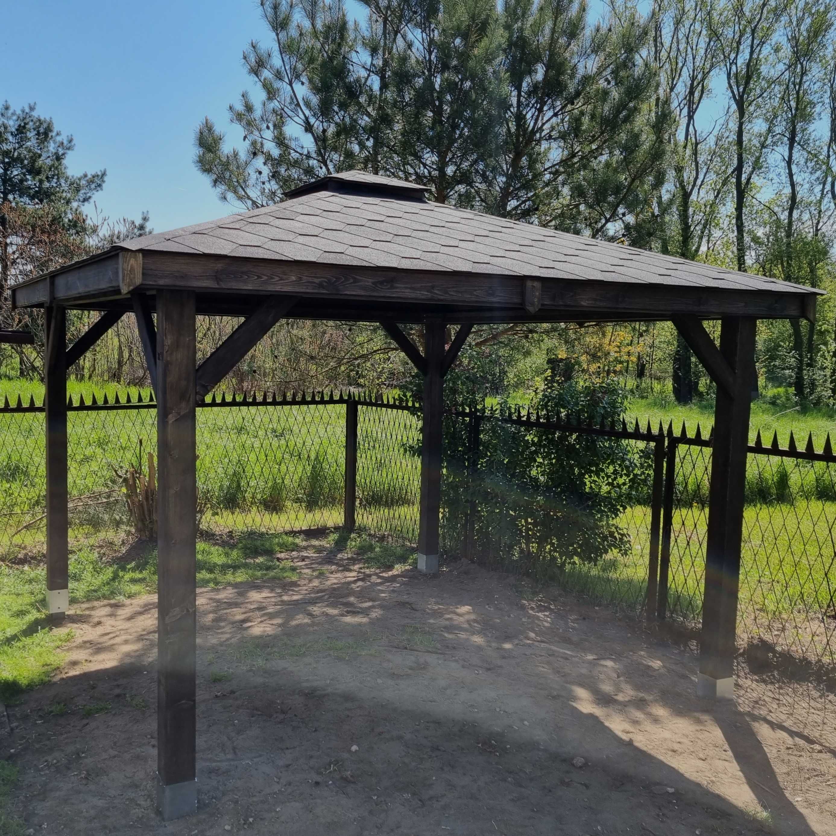 Altana ogrodowa MALTA 3X3 wiata pergola zadaszenie słupy 12x12