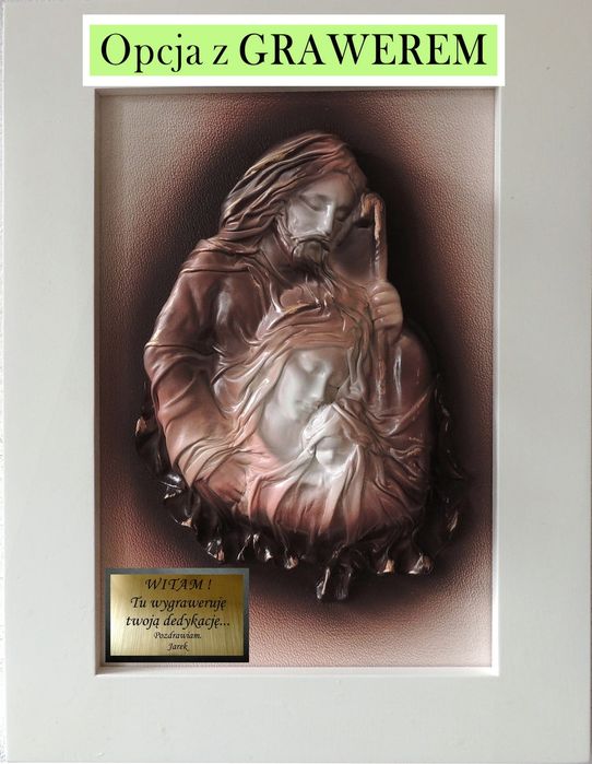 Prezent na Ślub, Rocznicę ślubu, chrzest. Święta Rodzina + DEDYKACJA