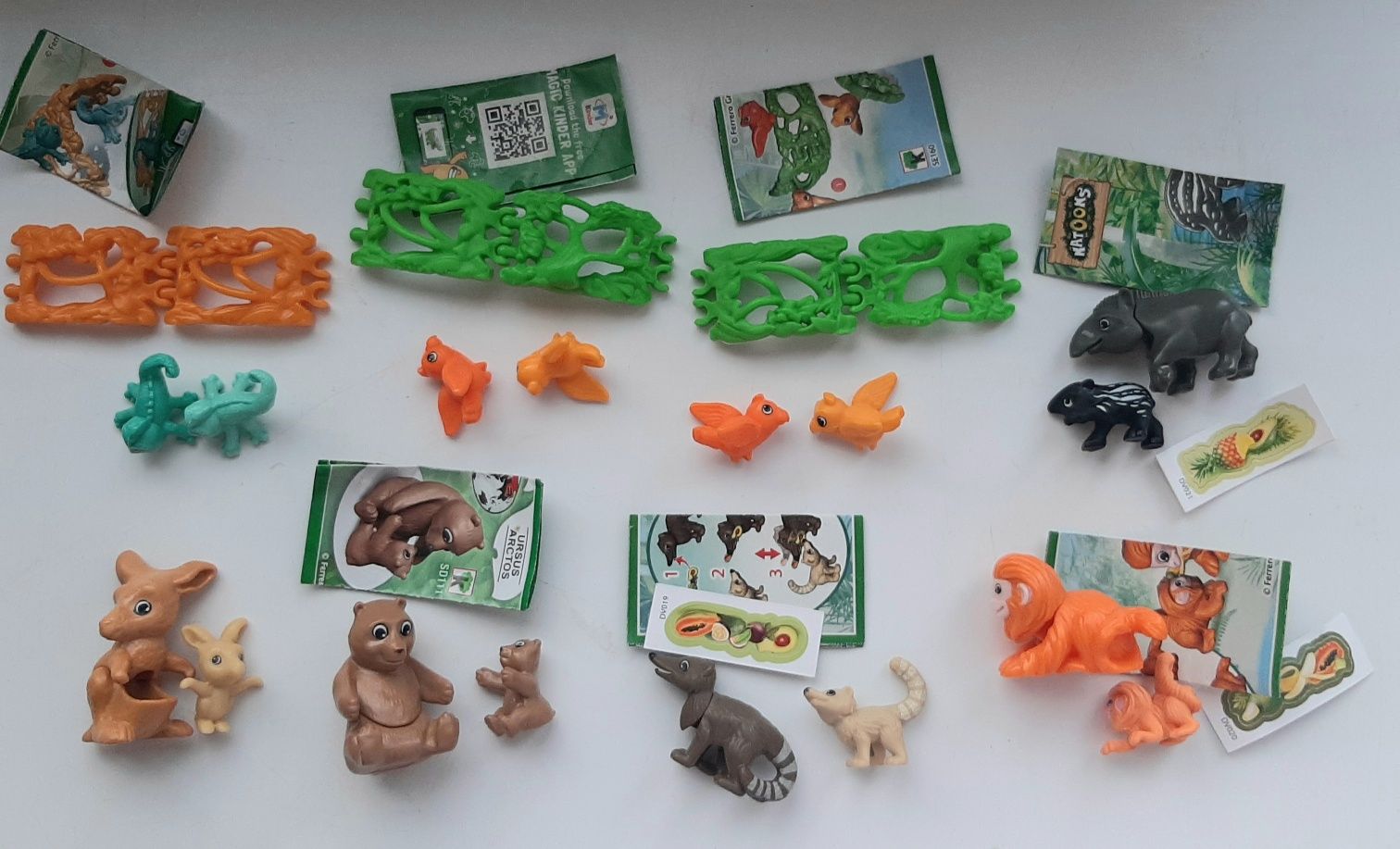 Кіндер kinder  тварини natuns панда черепашки рись ведмідь