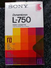NOVAS Cassetes Vídeo SONY sistema BETA Dynamicron L-750