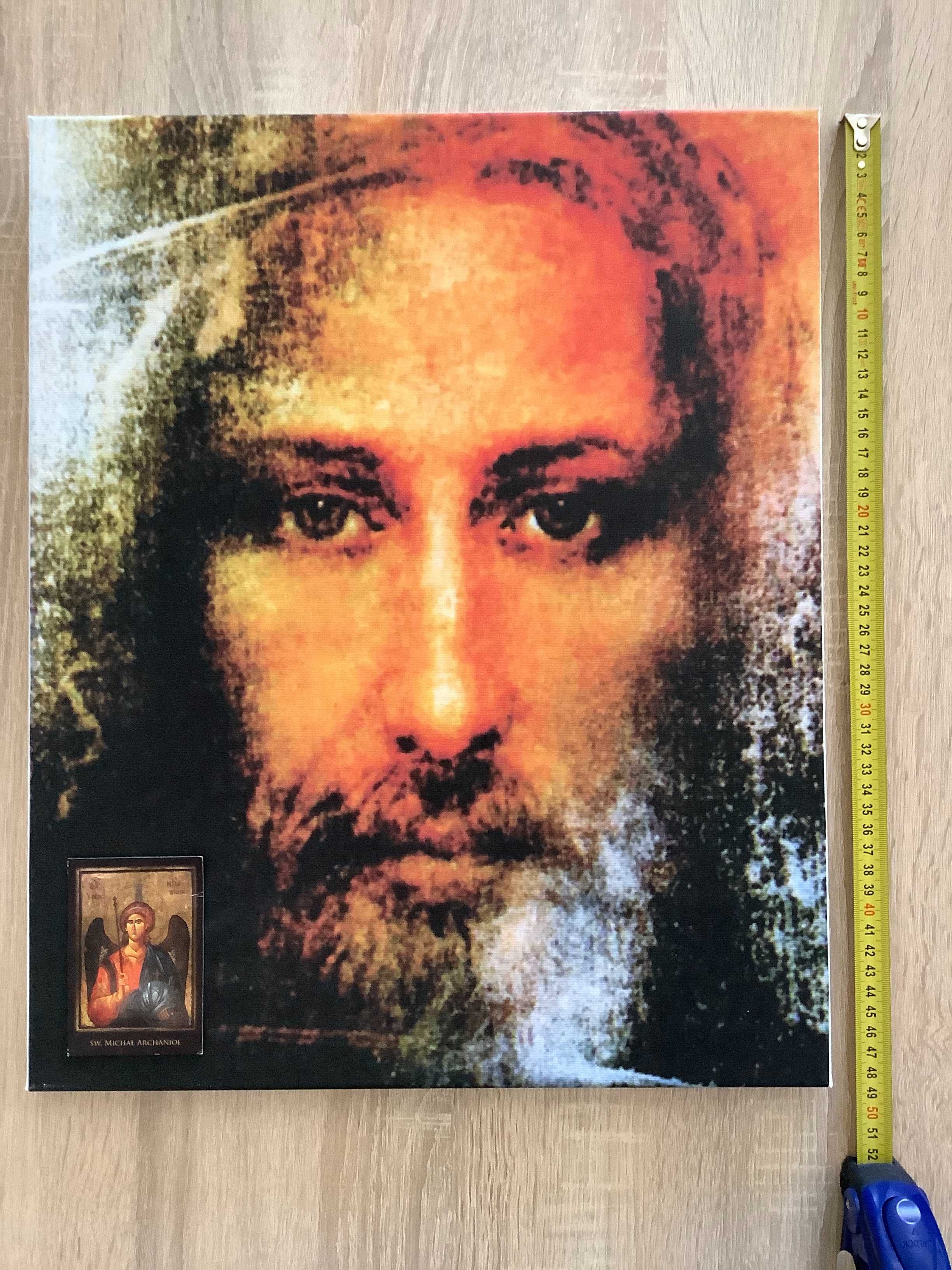 Płótno na ramie Obraz Jezus twarz oblicze z całunu 50x40